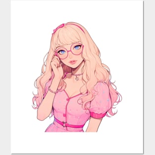 Barbie with Glasses Posters and Art